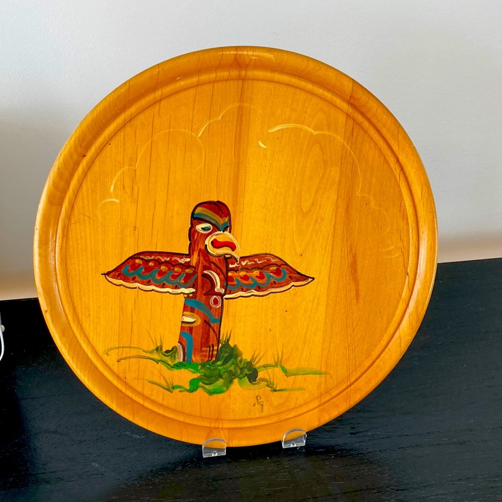 Hand Painted Wood Tray